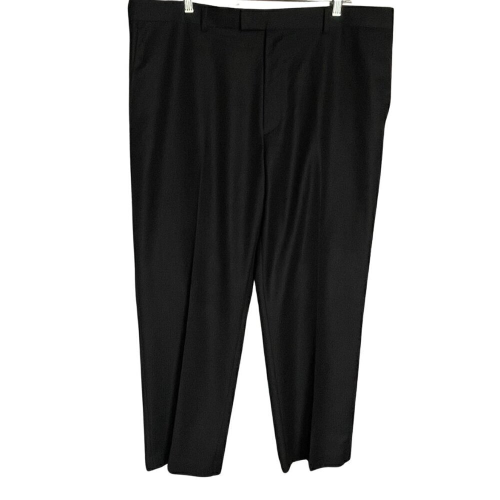 Perry Ellis Men's Portfolio Black Pinstripe Dress Pants Size 40X30